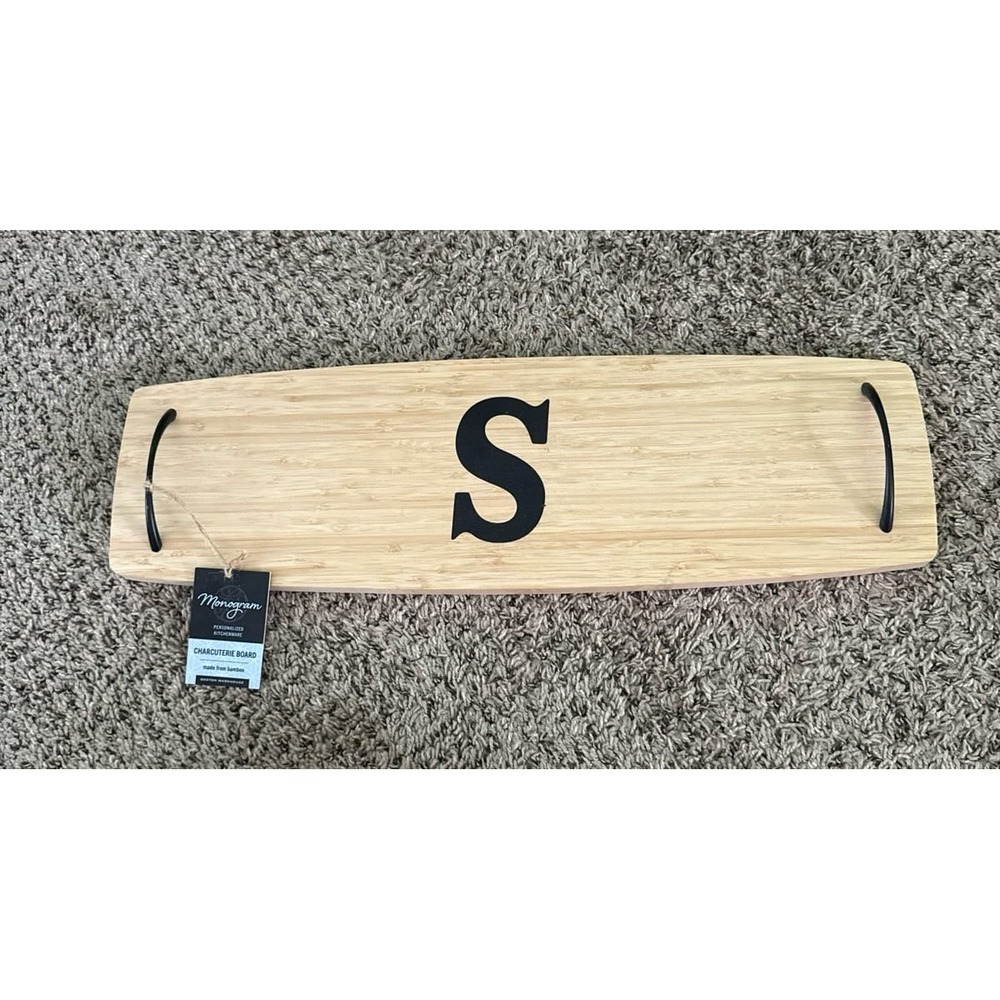 NWT Boston Warehouse‎ Monogram "S" Charcuterie Board